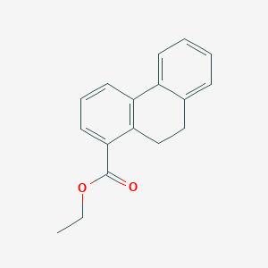 molecular formula C17H16O2 B8523921 Ethyl 9,10-dihydrophenanthrene-1-carboxylate CAS No. 90011-54-4