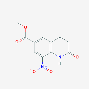 8-Nitro-6-methoxycarbonyl-3,4-dihydrocarbostyril