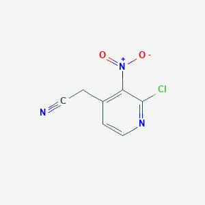 molecular formula C7H4ClN3O2 B8523945 (2-Chloro-3-nitropyridin-4-yl)acetonitrile 
