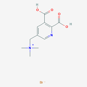 molecular formula C11H15BrN2O4 B8523955 3-Pyridinemethanaminium, 5,6-dicarboxy-N,N,N-trimethyl-, bromide CAS No. 189952-62-3