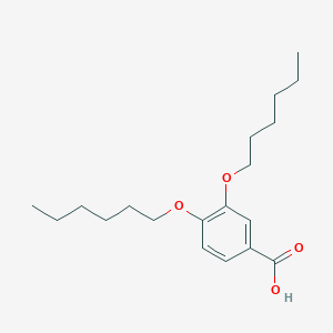 molecular formula C19H30O4 B8523969 3,4-Dihexyloxybenzoic acid 