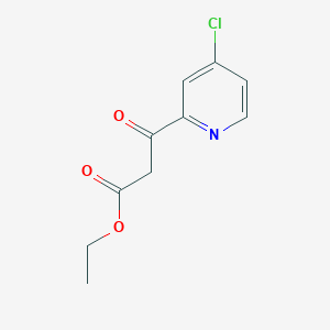 molecular formula C10H10ClNO3 B8523977 ethyl 3-(4-chloropyridin-2-yl)-3-oxopropanoate 