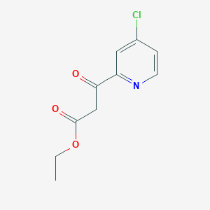 molecular formula C10H10ClNO3 B8523977 3-(4-Chloropyrid-2-yl)-3-oxopropionic acid ethyl ester 