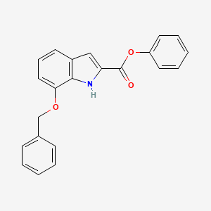 molecular formula C22H17NO3 B8524023 Phenyl 7-(benzyloxy)-1H-indole-2-carboxylate CAS No. 84639-20-3