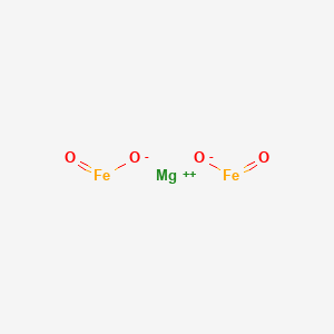 molecular formula Fe2MgO4 B085241 Iron magnesium oxide (Fe2MgO4) CAS No. 12068-86-9