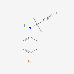 4-bromo-N-(2-methylbut-3-yn-2-yl)benzenamine