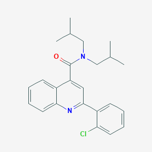 N,N-diisobutyl-2(2-chlorophenyl)-quinoline-4-carboxamide