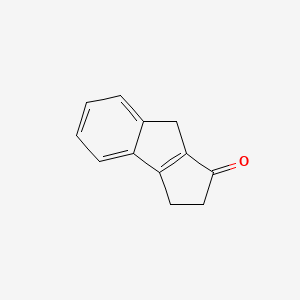 molecular formula C12H10O B8524334 3,8-Dihydrocyclopent[a]inden-1[2H]-one 