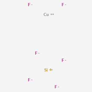 molecular formula CuF6Si B085244 Silicate(2-), hexafluoro-, copper(2+) (1:1) CAS No. 12062-24-7