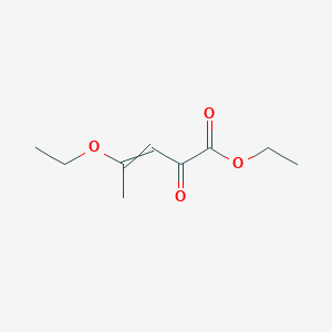 molecular formula C9H14O4 B8524522 Ethyl 4-ethoxy-2-oxopent-3-enoate 