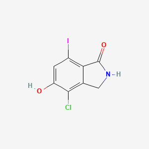 molecular formula C8H5ClINO2 B8524546 4-Chloro-5-hydroxy-7-iodoisoindolinone 