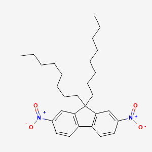 molecular formula C29H40N2O4 B8524570 2,7-Dinitro-9,9-dioctyl-9H-fluorene CAS No. 851042-08-5