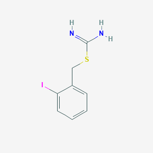 molecular formula C8H9IN2S B8524642 2-(2-Iodo-benzyl)-isothiourea 