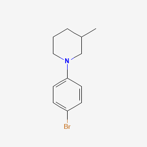 molecular formula C12H16BrN B8524701 1-(4-Bromo-phenyl)-3-methyl-piperidine 