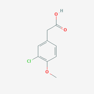molecular formula C9H9ClO3 B085248 (3-氯-4-甲氧苯基)乙酸 CAS No. 13721-20-5