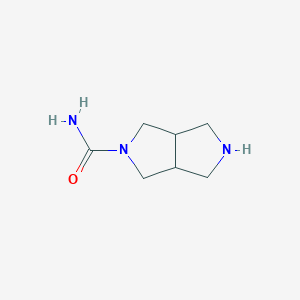 molecular formula C7H13N3O B8524820 Hexahydro-pyrrolo[3,4-c]pyrrole-2-carboxylic acid amide 