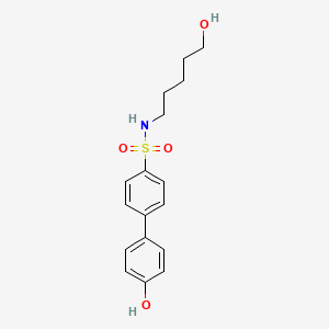 [1,1'-Biphenyl]-4-sulfonamide, 4'-hydroxy-N-(5-hydroxypentyl)-