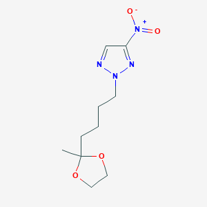 2-[4-(2-Methyl-[1,3]dioxolan-2-yl)-butyl]-4-nitro-2H-[1,2,3]triazole