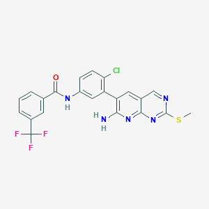 Benzamide,n-[3-[7-amino-2-(methylthio)pyrido[2,3-d]pyrimidin-6-yl]-4-chlorophenyl]-3-(trifluoromethyl)-