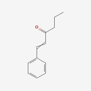 molecular formula C12H14O B8525189 1-Phenylhex-1-en-3-one 