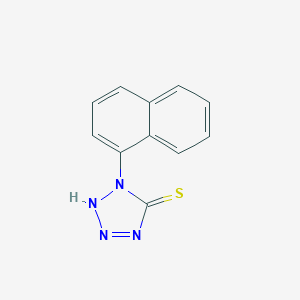 molecular formula C11H8N4S B085252 1,2-Dihydro-1-naphthyl-5H-tetrazole-5-thione CAS No. 14331-22-7