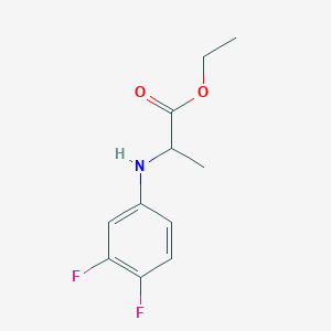 molecular formula C11H13F2NO2 B8525202 Ethyl 2-(3,4-difluoroanilino)propanoate 