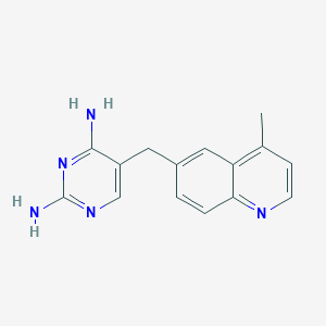 5-[(4-Methylquinolin-6-yl)methyl]pyrimidine-2,4-diamine