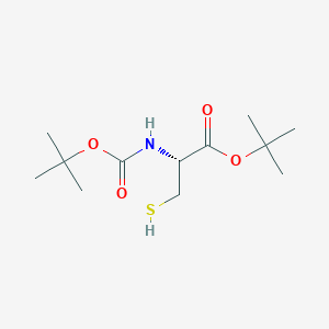 molecular formula C12H23NO4S B8525345 Boc-L-cysteine tert-Butyl Ester 