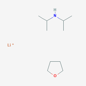 molecular formula C10H23LiNO B8525468 2-Propanamine, N-(1-methylethyl)-, lithium salt, compd. with tetrahydrofuran (1:1:1) 