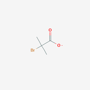 molecular formula C4H6BrO2- B8525525 2-Bromo-2-methylpropanoate 
