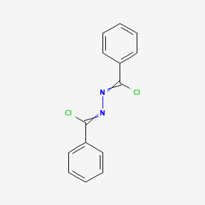 molecular formula C14H10Cl2N2 B8525593 bis-(chloro-phenyl-methylene)-hydrazine CAS No. 729-44-2