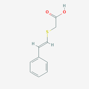 molecular formula C10H10O2S B085256 2-(Styrylthio)acetic acid CAS No. 13435-97-7