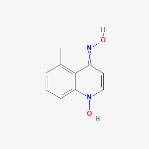 molecular formula C10H10N2O2 B085257 N-(1-hydroxy-5-methylquinolin-4-ylidene)hydroxylamine CAS No. 13442-07-4
