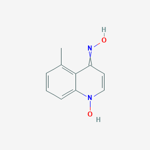 molecular formula C10H10N2O2 B085257 4-(Hydroxyamino)-5-methylquinoline 1-oxide CAS No. 13442-07-4