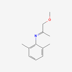 molecular formula C12H17NO B8525775 N-(2',6'-dimethylphenyl)-1-methoxymethyl-ethylideneamine CAS No. 85385-06-4