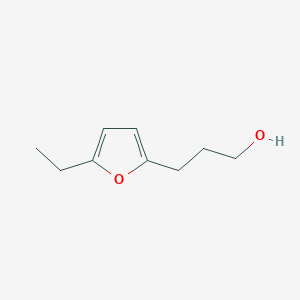 molecular formula C9H14O2 B8525783 5-Ethyl-2-(3-hydroxypropyl)furan CAS No. 174606-87-2