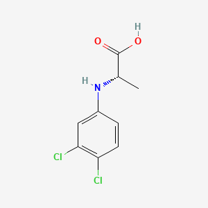 molecular formula C9H9Cl2NO2 B8525803 N-(3,4-dichlorophenyl)alanine CAS No. 33878-51-2