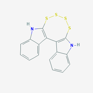 molecular formula C16H10N2S4 B085260 3,3'-Diindolyl-2,2'-tetrasulfide CAS No. 13839-92-4