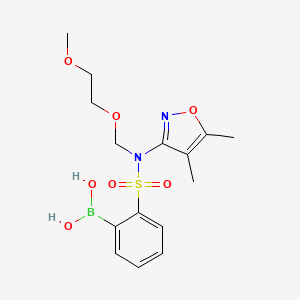 B-[2-[[(4,5-dimethyl-3-isoxazolyl)[(2-methoxyethoxy)methyl]amino]sulfonyl]phenyl]Boronic acid
