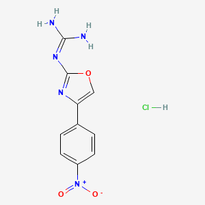 2-Guanidino-4-(4-nitro-phenyl)-oxazole hydrochloride