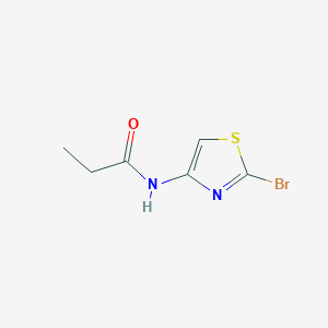 molecular formula C6H7BrN2OS B8526152 2-Bromo-4-propionamidothiazole 