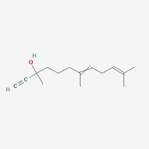 molecular formula C15H24O B8526199 3,7,11-Trimethyldodeca-7,10-dien-1-YN-3-OL CAS No. 64667-31-8
