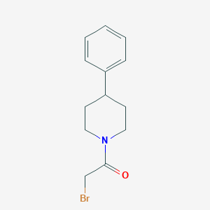 molecular formula C13H16BrNO B8526234 1-(Bromoacetyl)-4-phenyl-piperidine 