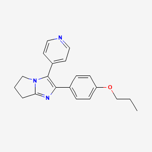 5h-Pyrrolo[1,2-a]imidazole,6,7-dihydro-2-(4-propoxyphenyl)-3-(4-pyridinyl)-
