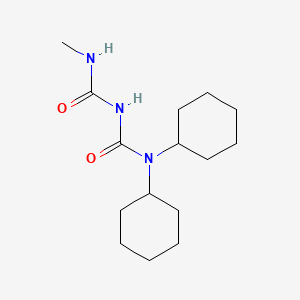 1,1-Bis-(cyclohexyl)-5-methyl biuret
