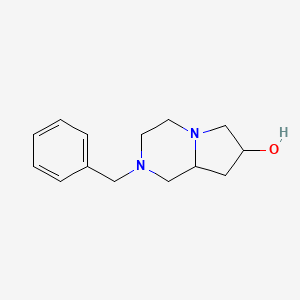 2-benzyl-3,4,6,7,8,8a-hexahydro-1H-pyrrolo[1,2-a]pyrazin-7-ol