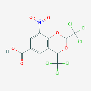 8-Nitro-2,4-bis(trichloromethyl)-2H,4H-1,3-benzodioxine-6-carboxylic acid