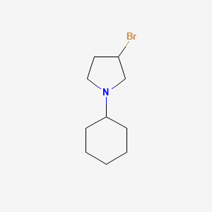 3-Bromo-1-cyclohexylpyrrolidine