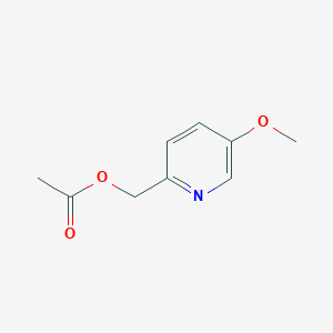 molecular formula C9H11NO3 B8526395 2-Acetoxymethyl-5-methoxypyridine 