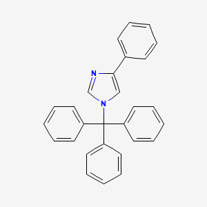 molecular formula C28H22N2 B8526806 4-phenyl-1-(triphenylmethyl)-1H-imidazole 